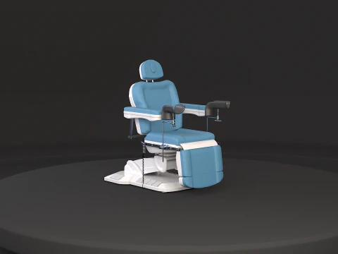 Poltrona per esami ginecologici Modello 3D
