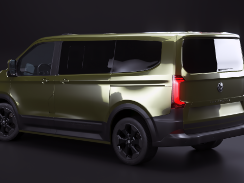VW T7 Caravelle PanAmericana 2026 &ndash; 3 LODs PBR 3D Modell