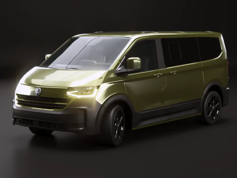 VW T7 Caravelle PanAmericana 2026 - 3 LODs PBR 3D Model