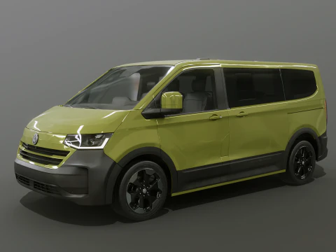 VW T7 Caravelle PanAmericana 2026 - 3 LODs PBR 3D Model