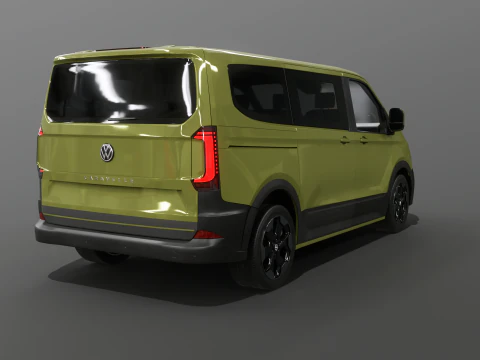 VW T7 Caravelle PanAmericana 2026 - 3 LODs PBR 3D Model