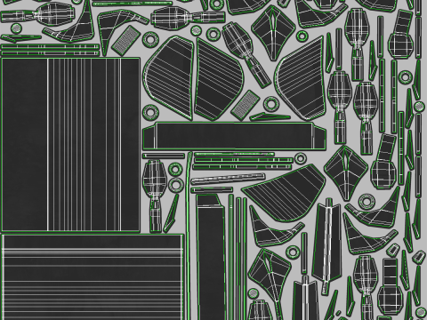 Heavy Wheeled Loader 3D Model