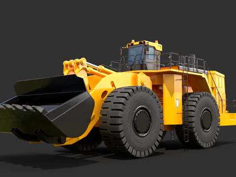 Caricatore gommato pesante Modello 3D