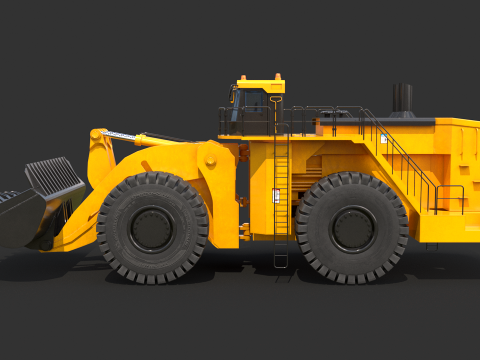 Heavy Wheeled Loader 3D Model