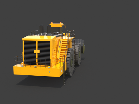 Heavy Wheeled Loader 3D Model