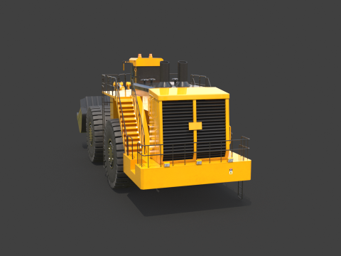 Heavy Wheeled Loader 3D Model