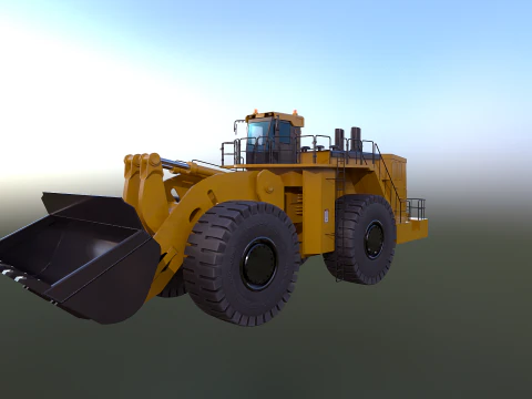 Caricatore gommato pesante Modello 3D