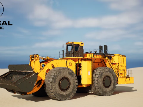 Pala gommata pesante arrugginita Modello 3D