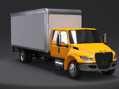 Internationaler MV 2023 Kastenwagen mit verl&auml;ngerter Kabine 3D Modell