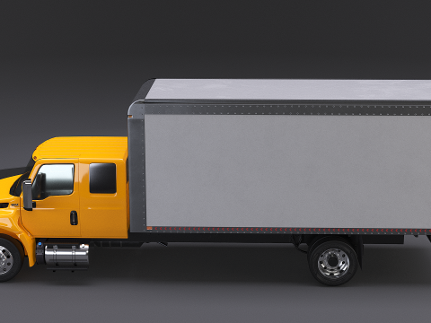 अंतर्राष्ट्रीय एमवी 2023 विस्तारित कैब बॉक्स ट्रक 3D मॉडल