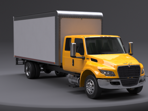 अंतर्राष्ट्रीय एमवी 2023 विस्तारित कैब बॉक्स ट्रक 3D मॉडल