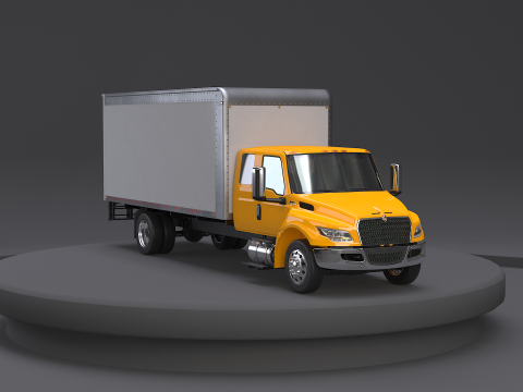 अंतर्राष्ट्रीय एमवी 2023 विस्तारित कैब बॉक्स ट्रक 3D मॉडल