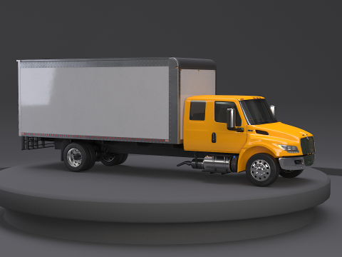 अंतर्राष्ट्रीय एमवी 2023 विस्तारित कैब बॉक्स ट्रक 3D मॉडल