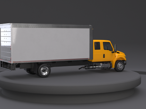 अंतर्राष्ट्रीय एमवी 2023 विस्तारित कैब बॉक्स ट्रक 3D मॉडल