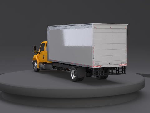 अंतर्राष्ट्रीय एमवी 2023 विस्तारित कैब बॉक्स ट्रक 3D मॉडल