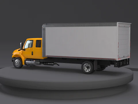 Cami&oacute;n caja con cabina extendida International MV 2023 Modelo 3D
