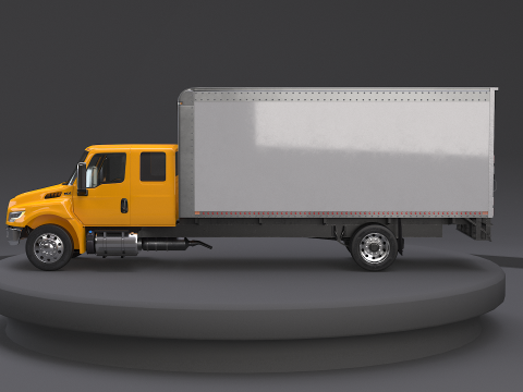 अंतर्राष्ट्रीय एमवी 2023 विस्तारित कैब बॉक्स ट्रक 3D मॉडल