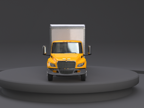 अंतर्राष्ट्रीय एमवी 2023 विस्तारित कैब बॉक्स ट्रक 3D मॉडल