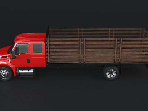 International MV 2023 Stake Flatbed 3D Model
