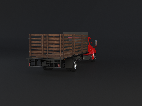 International MV 2023 Stake Flatbed 3D Model