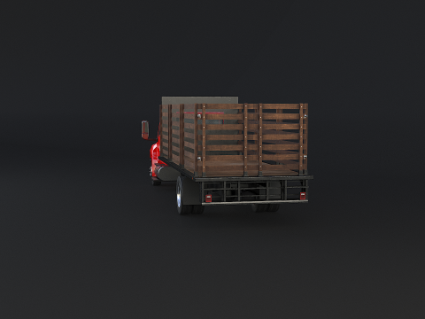 International MV 2023 Stake Flatbed 3D Model