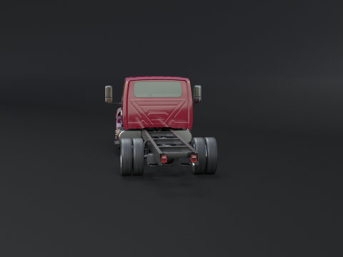 International MV Extended Cab 3D Model