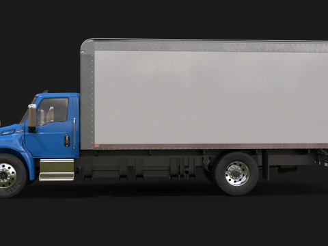 Truk Listrik Kotak eMV Internasional Model 3D