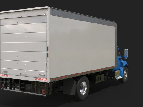 Truk Listrik Kotak eMV Internasional Model 3D