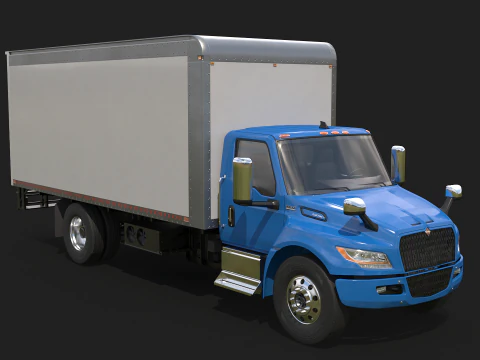 Truk Listrik Kotak eMV Internasional Model 3D