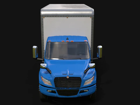 Truk Listrik Kotak eMV Internasional Model 3D