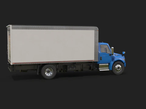 Truk Listrik Kotak eMV Internasional Model 3D