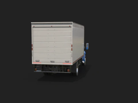 Truk Listrik Kotak eMV Internasional Model 3D