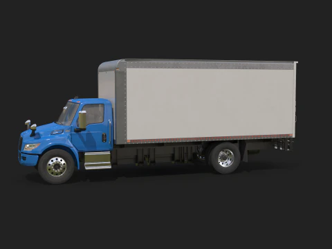 Truk Listrik Kotak eMV Internasional Model 3D