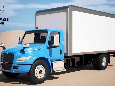 Truk Listrik Kotak eMV Internasional Model 3D