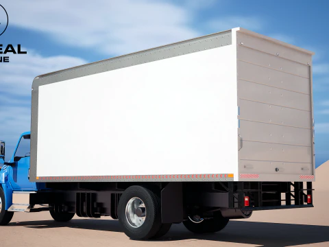 Truk Listrik Kotak eMV Internasional Model 3D