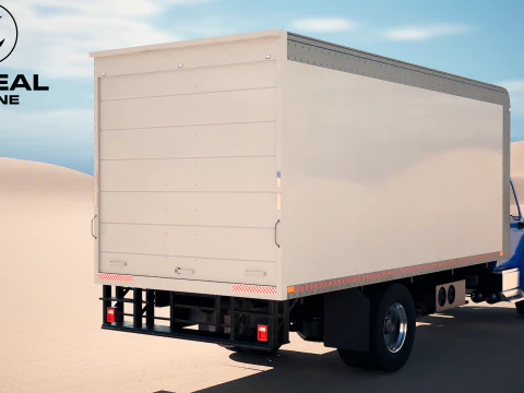 Truk Listrik Kotak eMV Internasional Model 3D