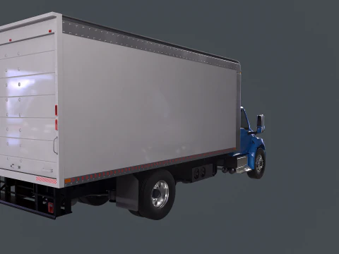 Truk Listrik Kotak eMV Internasional Model 3D