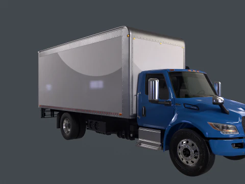 Truk Listrik Kotak eMV Internasional Model 3D