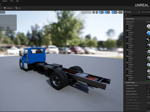 Camion elettrico internazionale eMV Box Modello 3D