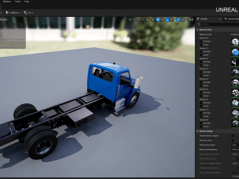 Camion elettrico internazionale eMV Box Modello 3D