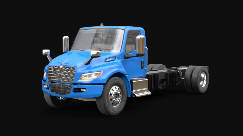 Camion elettrico internazionale eMV Box Modello 3D .c4d .max .obj .3ds .fbx .stl .blend