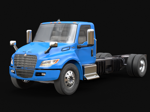 Международный электрический грузовик eMV Box 3D Модель