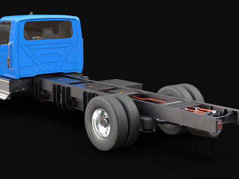 International eMV Box Electric Truck 3D Model