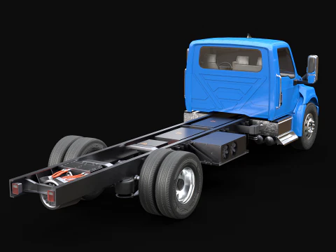 International eMV Box Electric Truck 3D Model