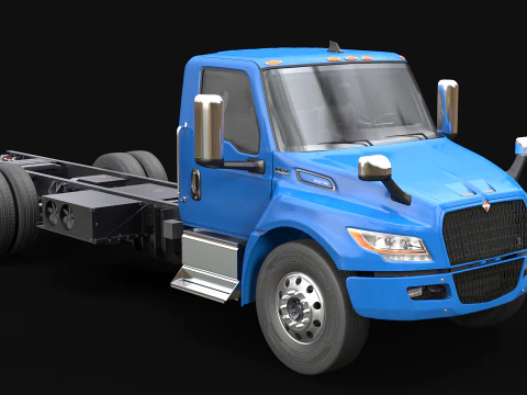International eMV Box Electric Truck 3D Model