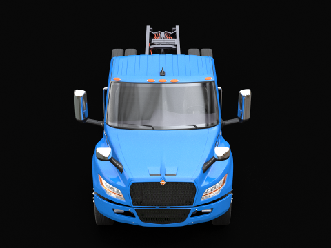 Camion elettrico internazionale eMV Box Modello 3D