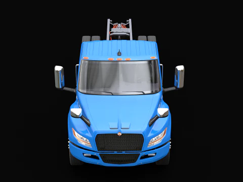 International eMV Box Electric Truck 3D Model