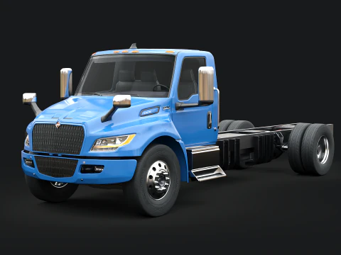 International eMV Box Electric Truck 3D Model