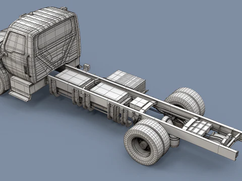 International eMV Box Electric Truck 3D Model