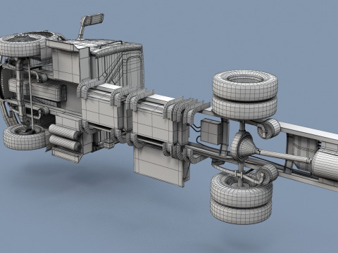 Camion elettrico internazionale eMV Box Modello 3D